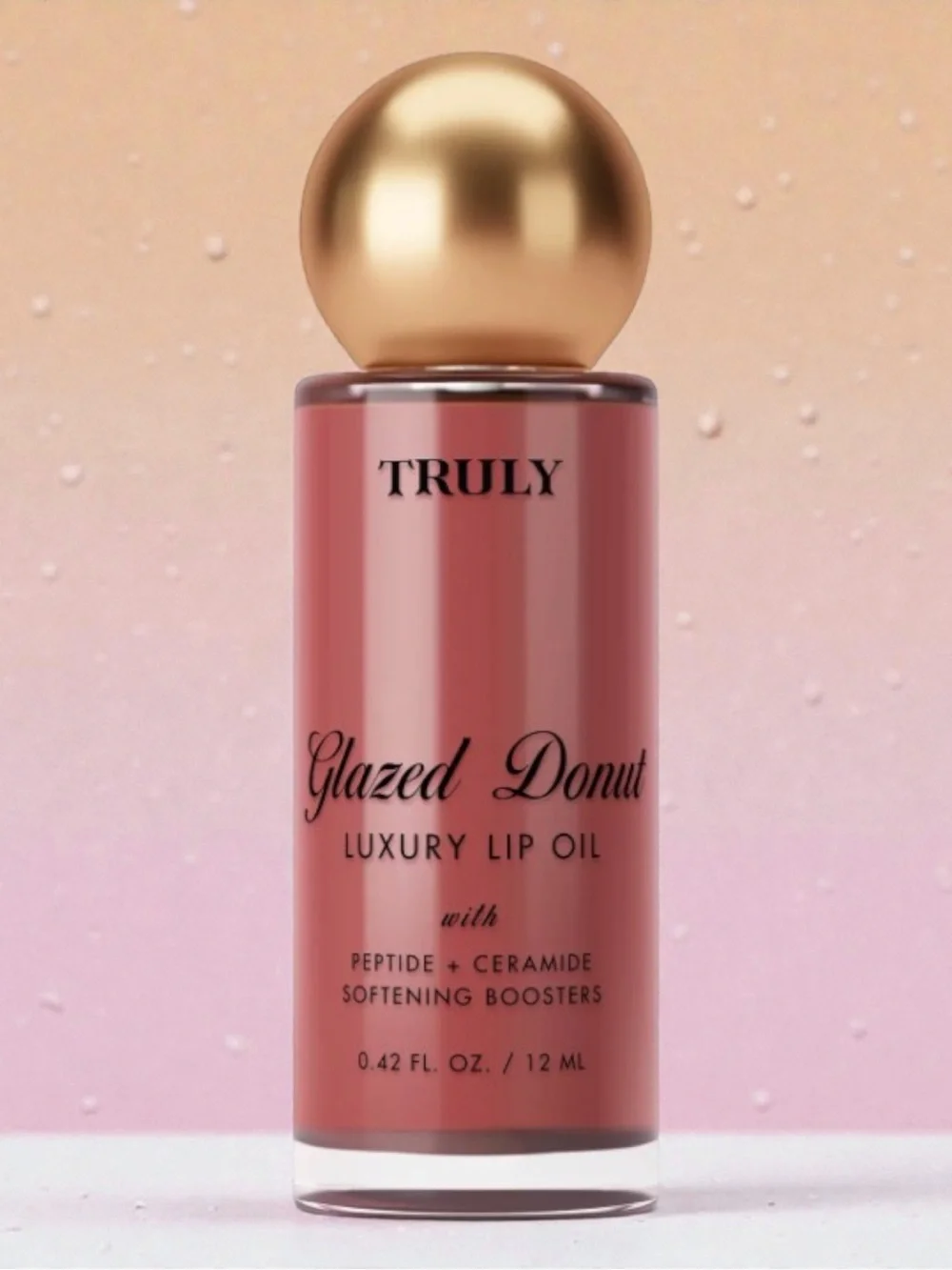 Truly Glazed Donut Luxury Lip Oil with Peptides & Ceramides 0.42 fl oz